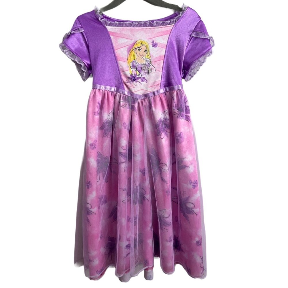Disney Tangled, Rapunzel Nightgown Size 4T, purple VGUC